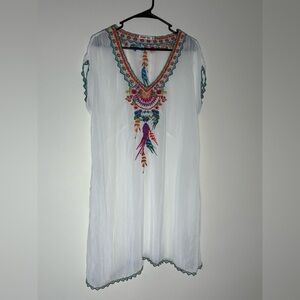 Johnny Was Embroidered Tunic/Cover-Up Dress Size Medium‎